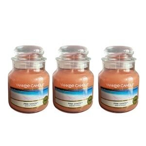 YANKEE CANDLE PINK SANDS 104GR JAR SET FOR 3